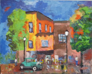 DTP_Massachusets Steet Corner Palette Knife Frank Pondrom